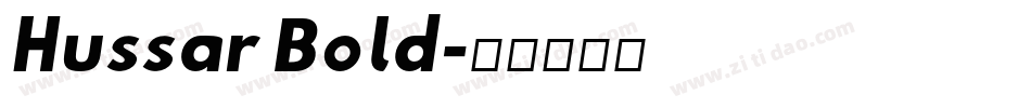 Hussar Bold字体转换